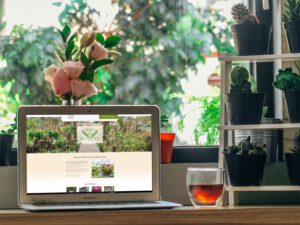 Wheatley Farm Garden Centre website on a laptop