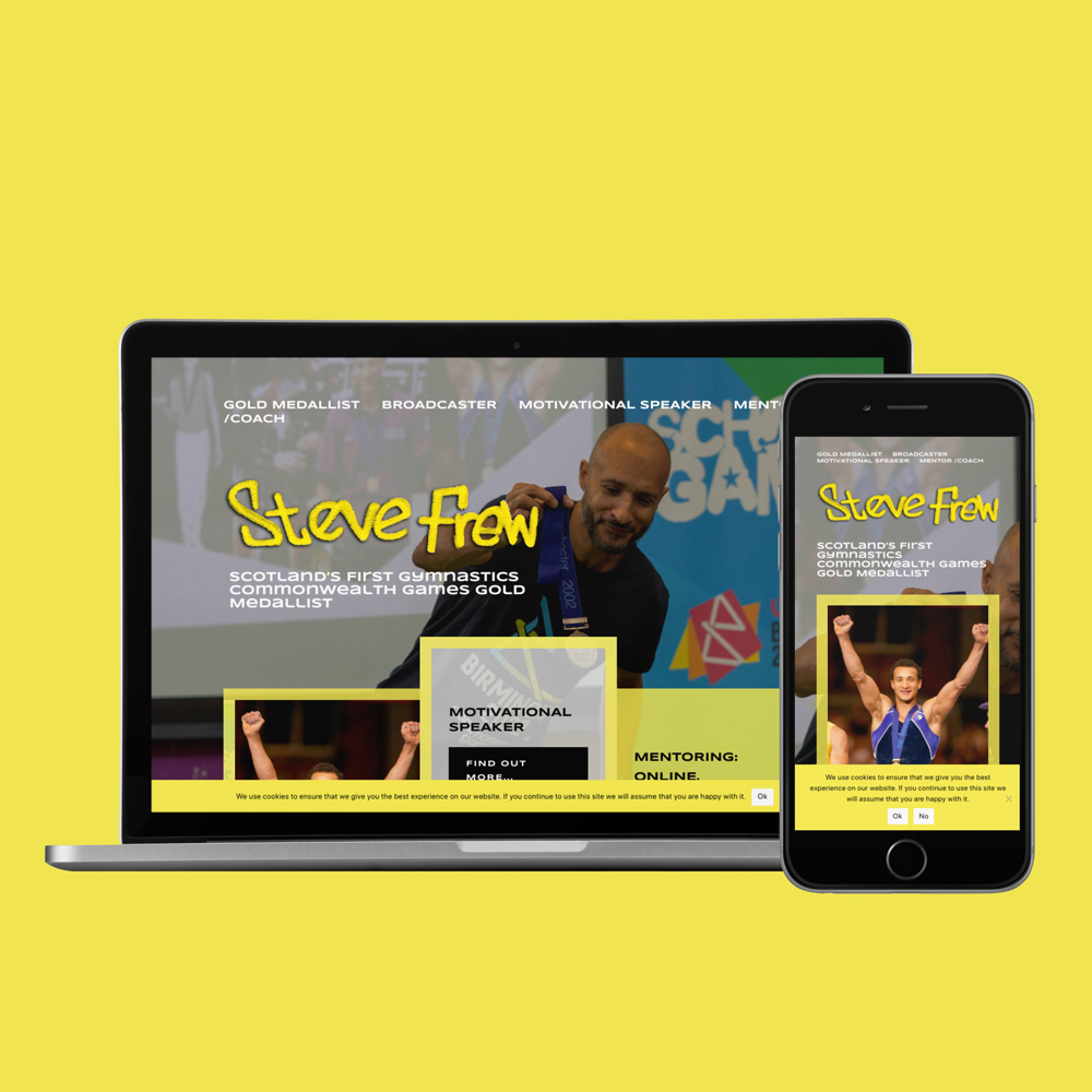 Steve Frew website on multiple devices