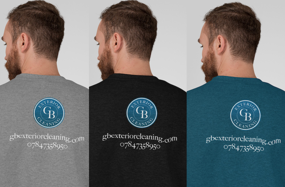GB Exterior Cleaning branded jumpers