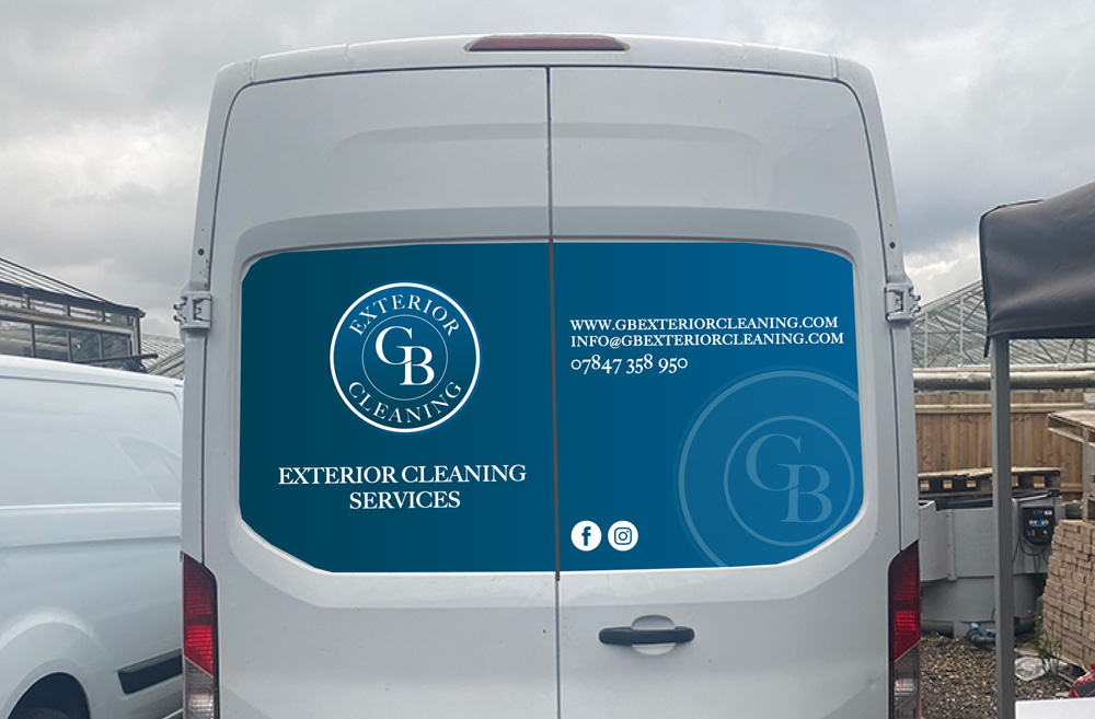 GB Exterior Cleaning van graphics