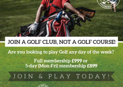 Theydon Golf join a golf club not a golf course