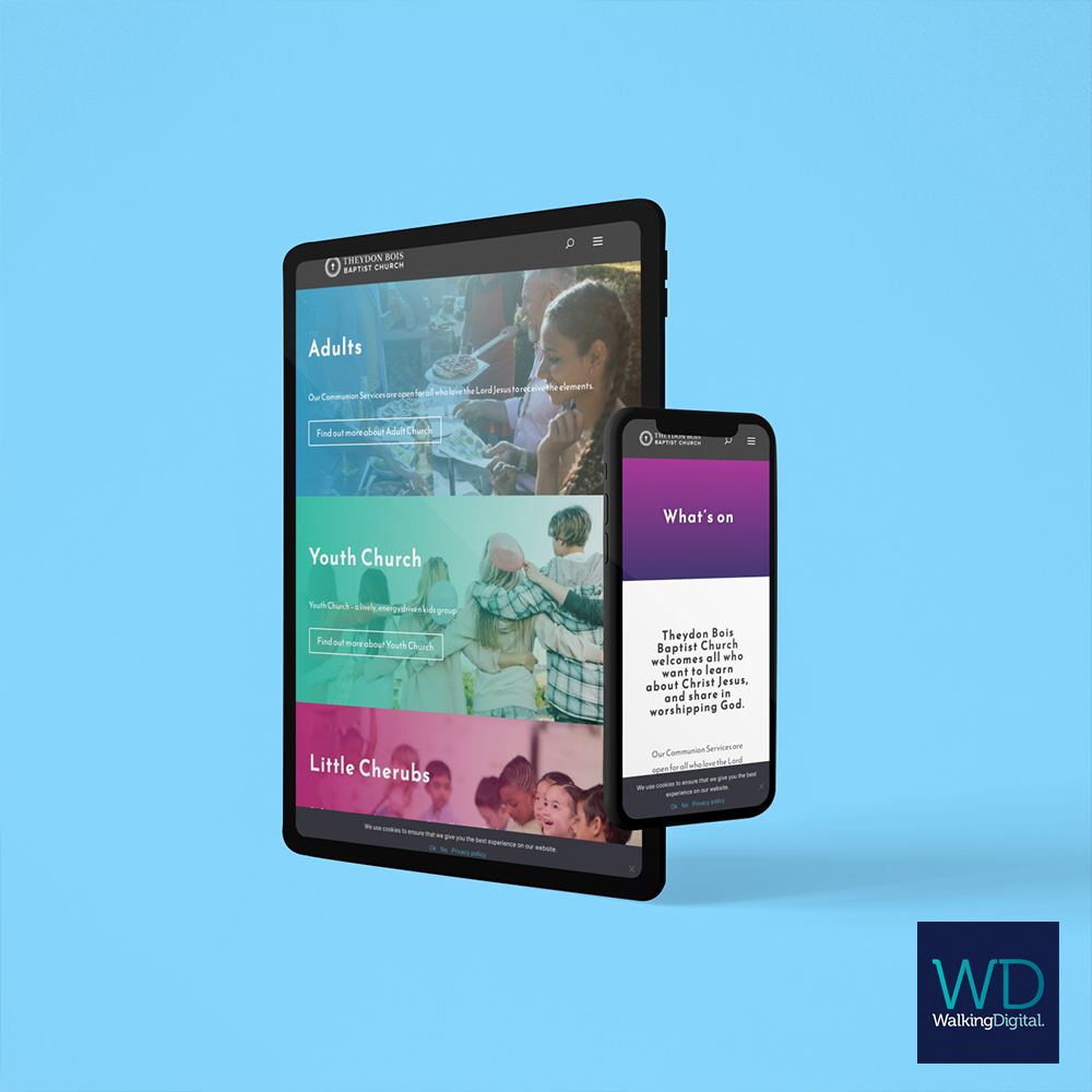 tbbc-1 Theydon Bois Baptist Church on a tablet and mobile device