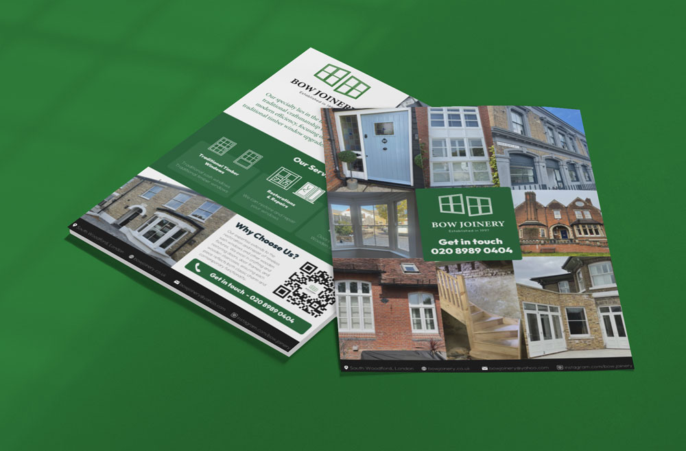 bow joinery flyer design